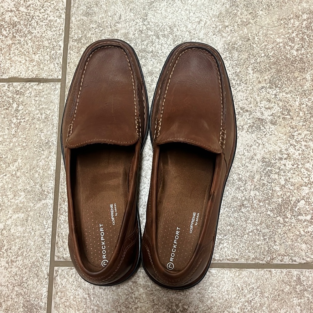 Mens brown rockport dress shoes 8.5